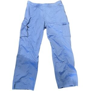 Beyond Scrubs Light Blue Cargo Scrub Pants XL Strechy Excellent Condition